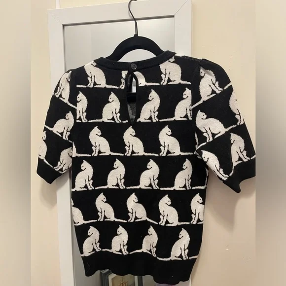 Maeve Cat Pattern Sweater - Picture 2 of 6